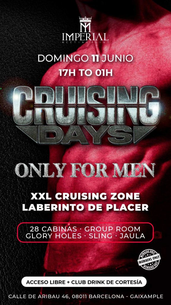 CRUISING DAYS- IMPERIAL - SDOMINGO 11 DE JUNIO - 23 - IMPERIAL - XXL CRUISING AREA ONLY FOR MEN