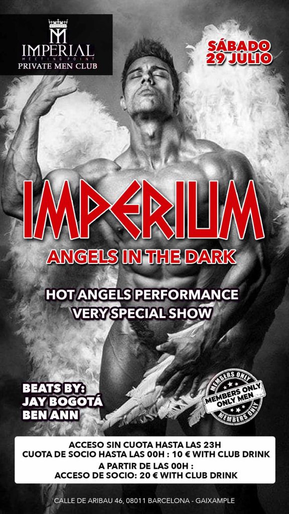 IMPERIUM at Imperial meeting point. Barcelona. Only men. Angels in the Dark- sábado 29