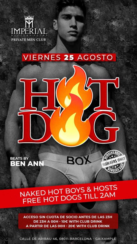 VIERNES AGOSTO23 - IMPERIAL - BARCELONA ONLY MEN PRIVATE CLUB