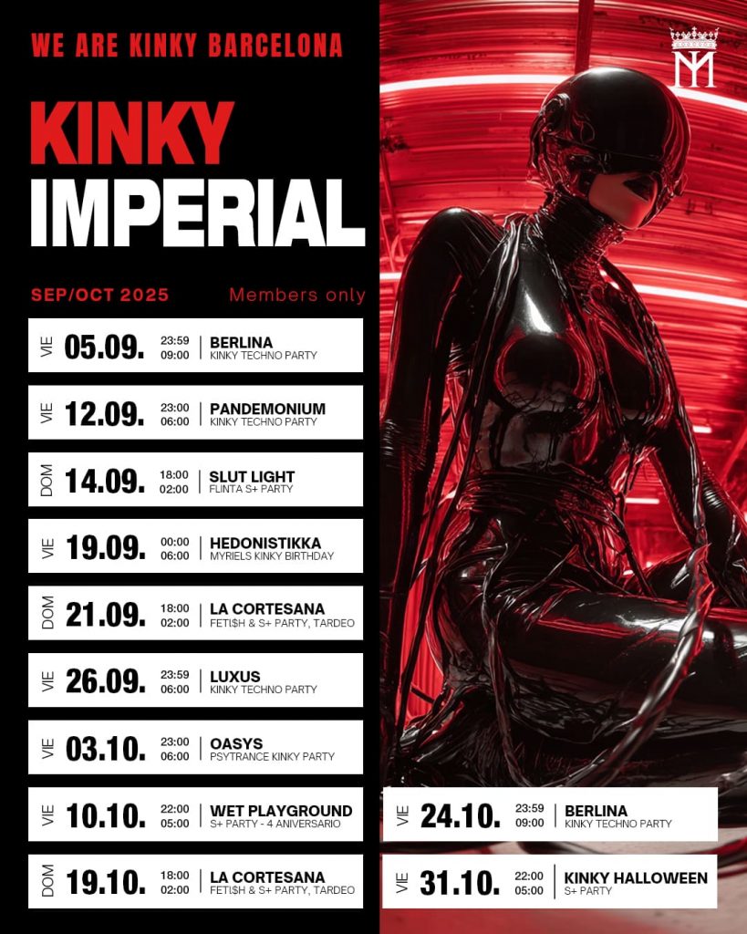 Calendario de eventos en septiembre y octubre