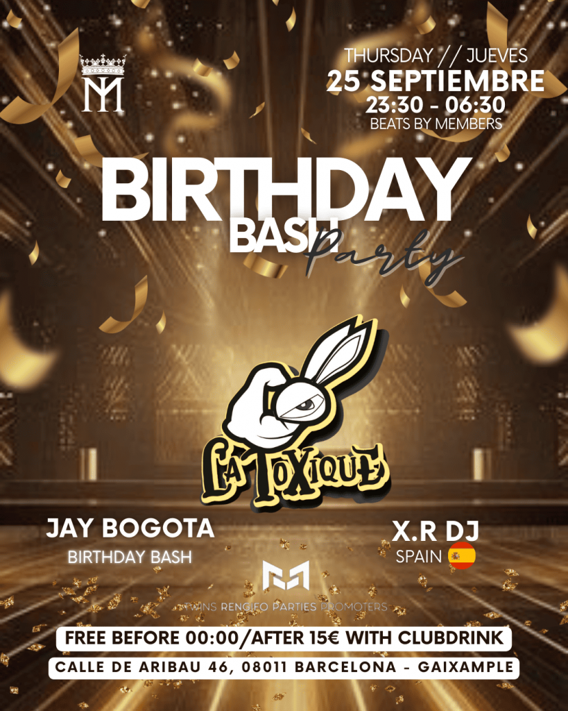 Evento La Toxique el jueves 25 de septiembre