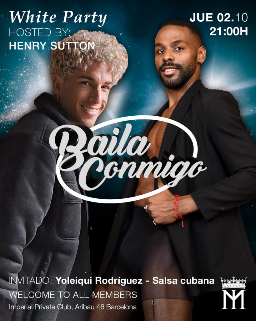 Evento Baila conmigo el jueves 2 de octubre