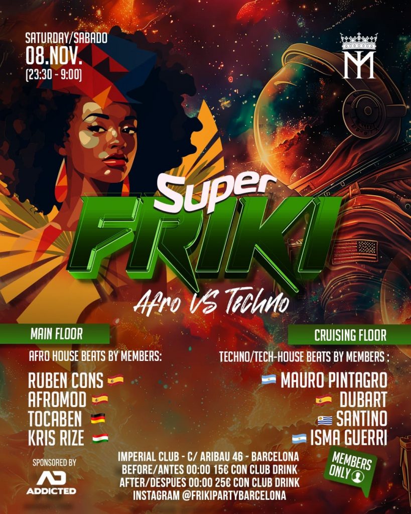 Evento Friki el sábado 8 de noviembre