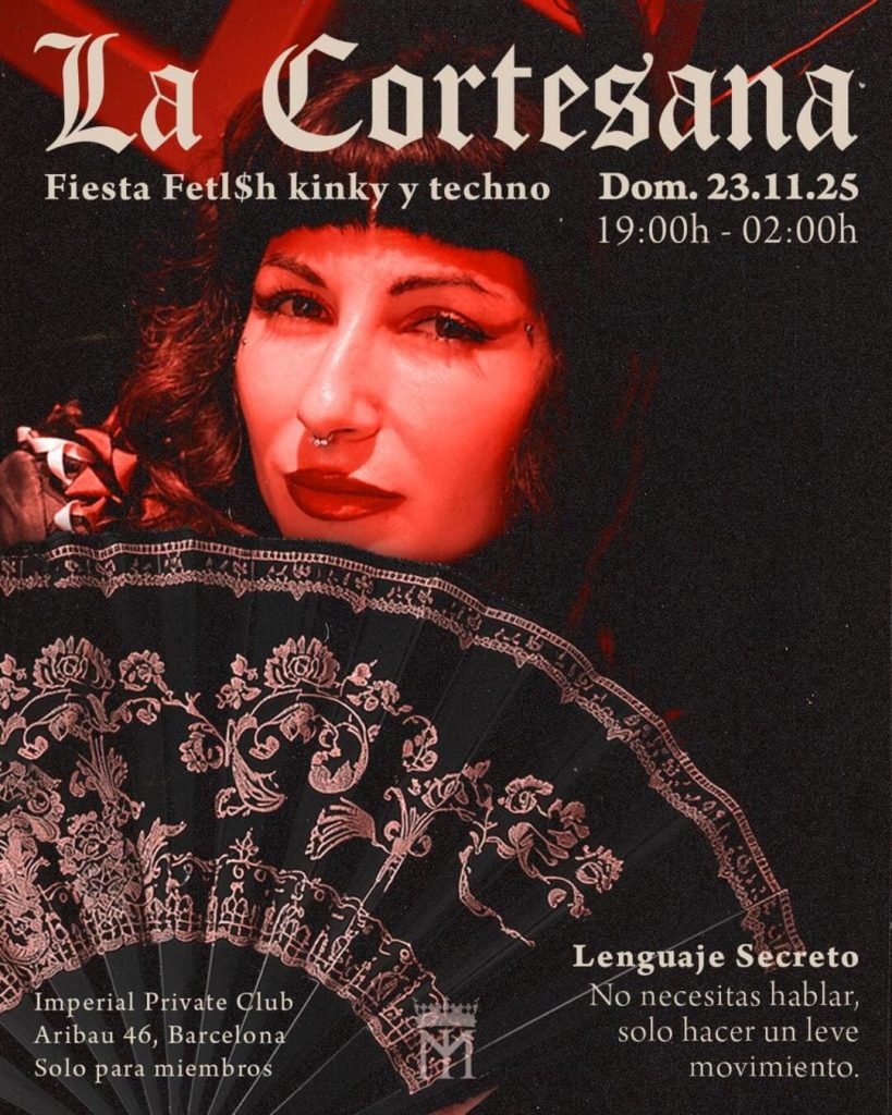 Evento La Cortesana el domingo 23 de noviembre
