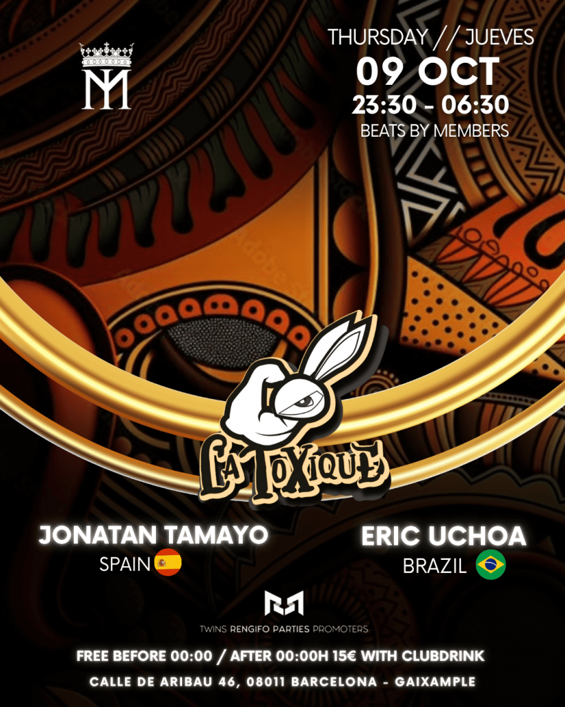 Evento La Toxique el jueves 9 de octubre