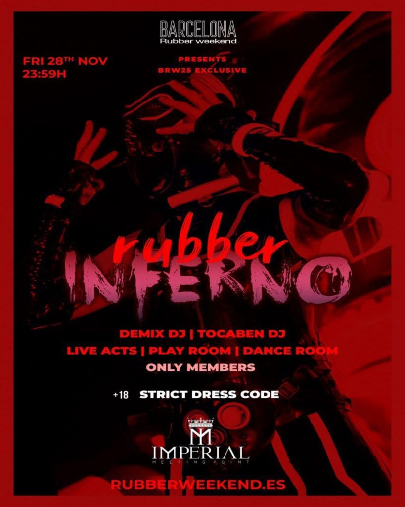 Evento Rubber Inferno el 28 de noviembre