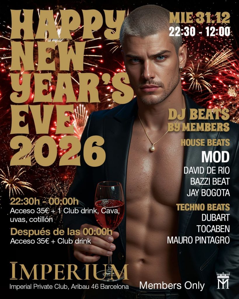 Evento Happy new year 2026 el 31 de diciembre