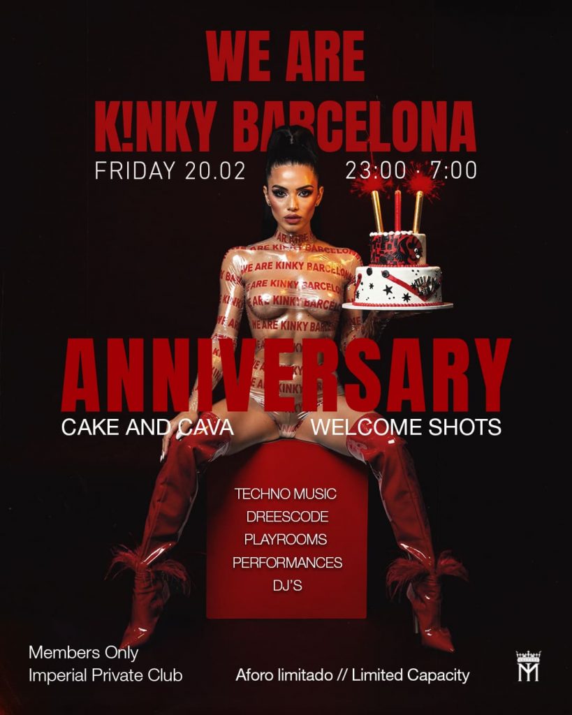 Evento Aniversario Kinky el 20 de febrero