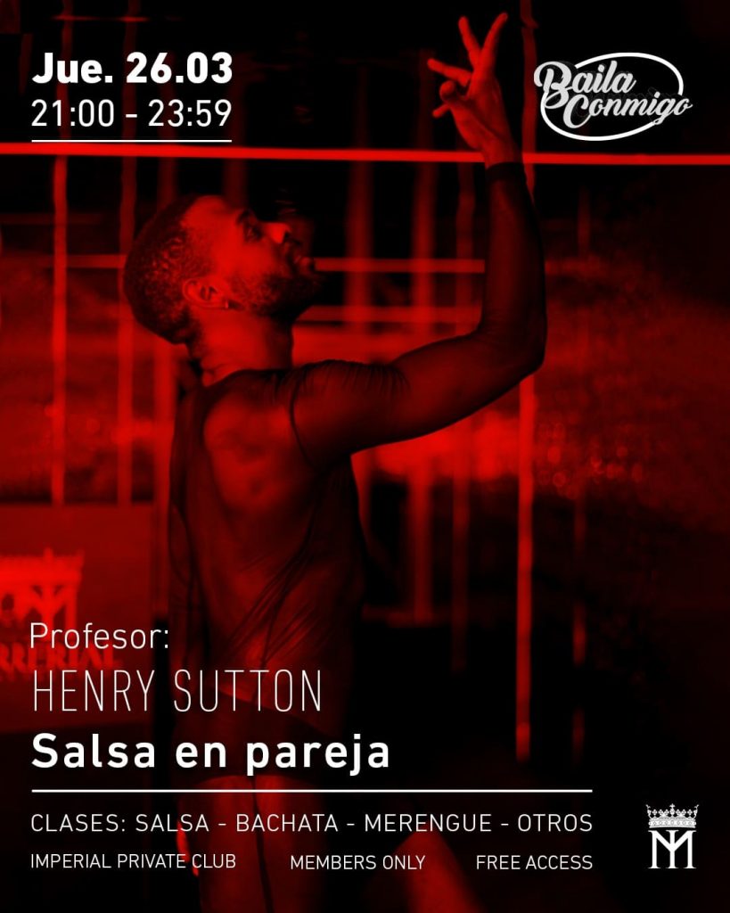 Evento Baila Conmigo el 26 de marzo