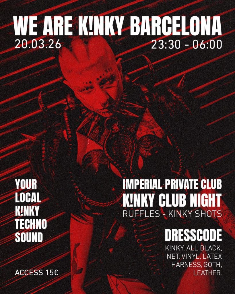 Evento Kinky Open doors el 20 de marzo