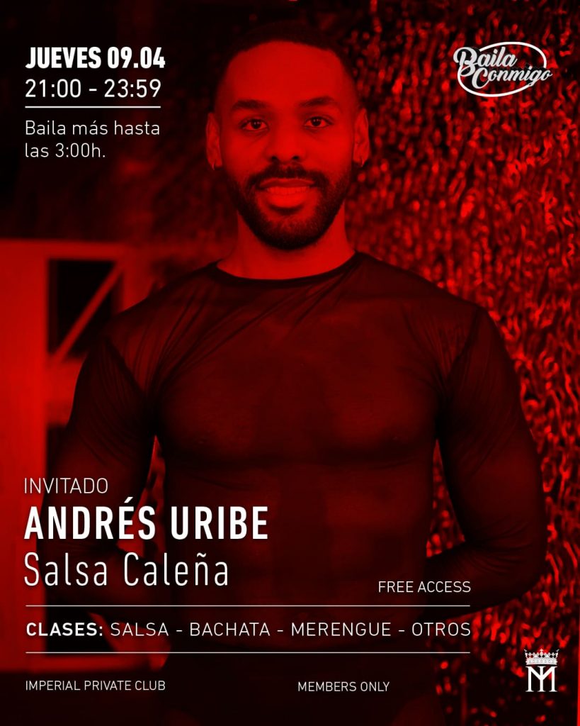 Evento Baila Conmigo el 9 de abril