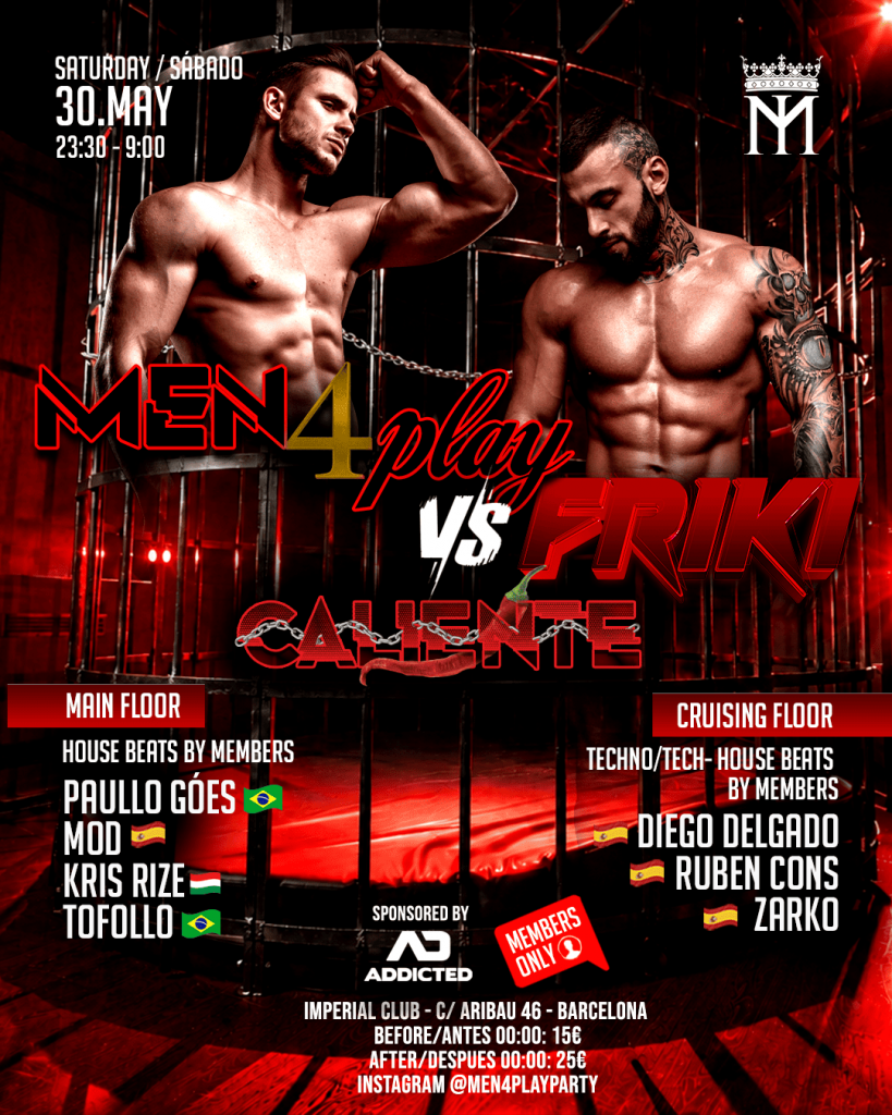 Evento Men4play vs Friki el 30 de mayo