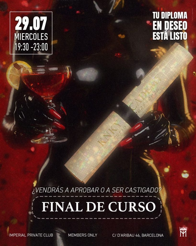 Evento Fin de curso el 29 de julio