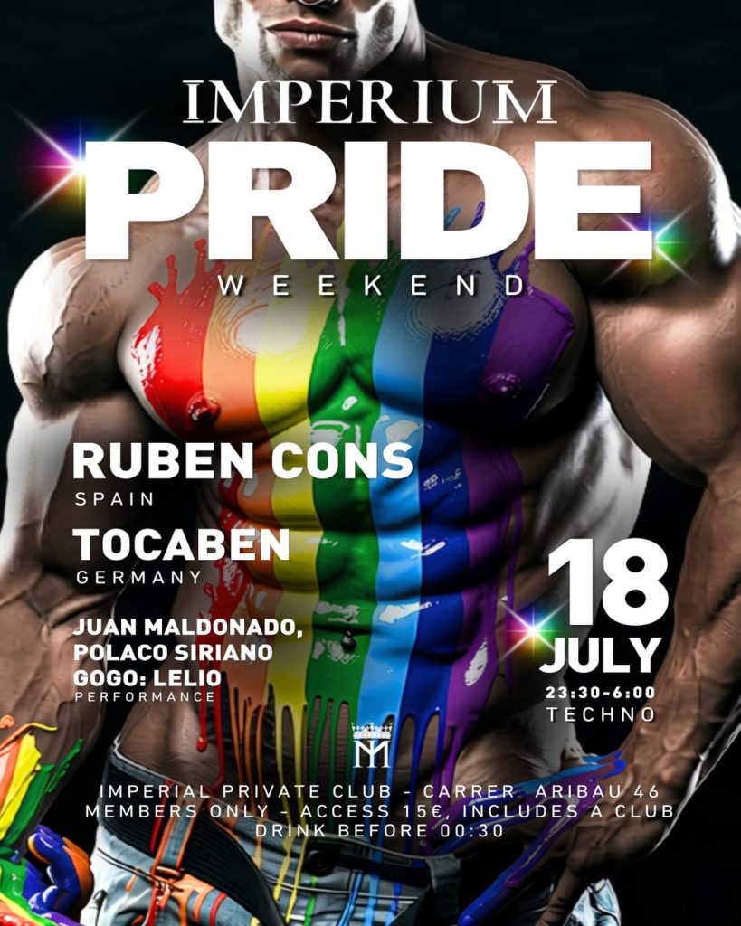 Evento Imperium Pride el 18 de julio