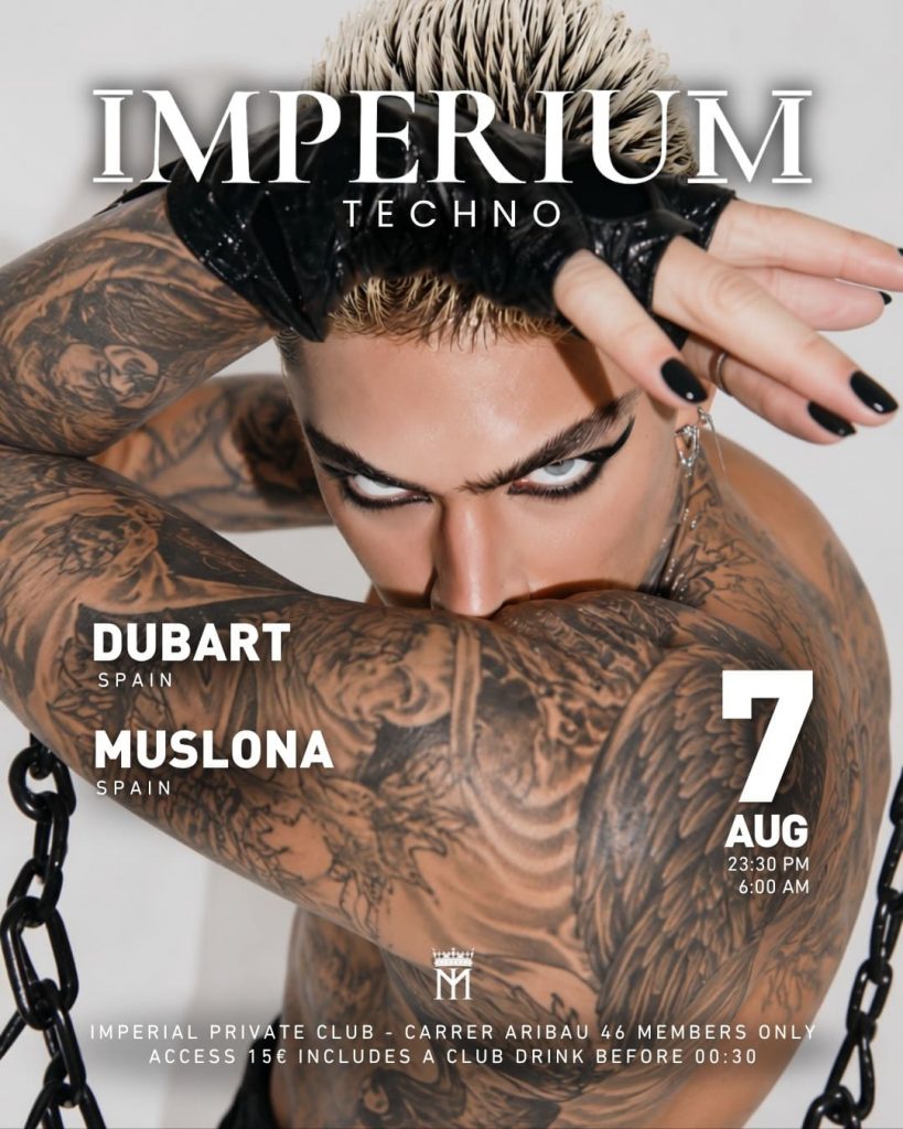 Evento Imperium techno el 7 de agosto