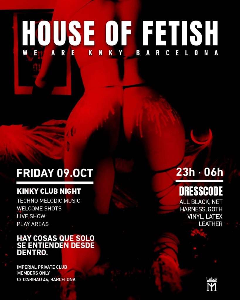 Evento House of fetish el 9 de octubre